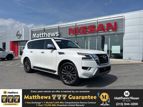 Certified 2024 Nissan Armada Platinum w/ Captain's Chairs Package image 1