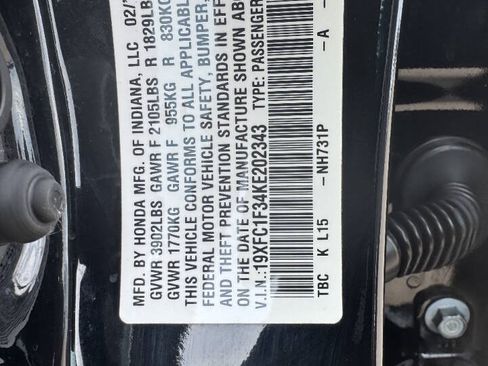 Used 2019 Honda Civic EX image 12