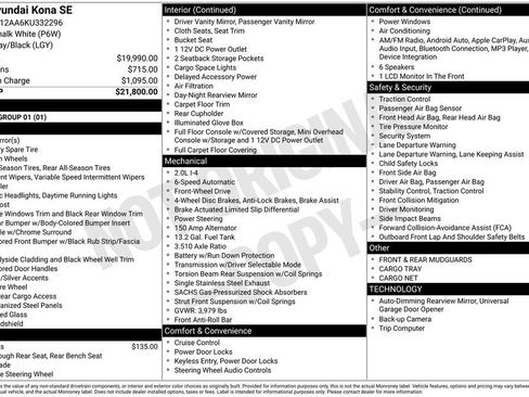 Used 2019 Hyundai Kona SE image 35