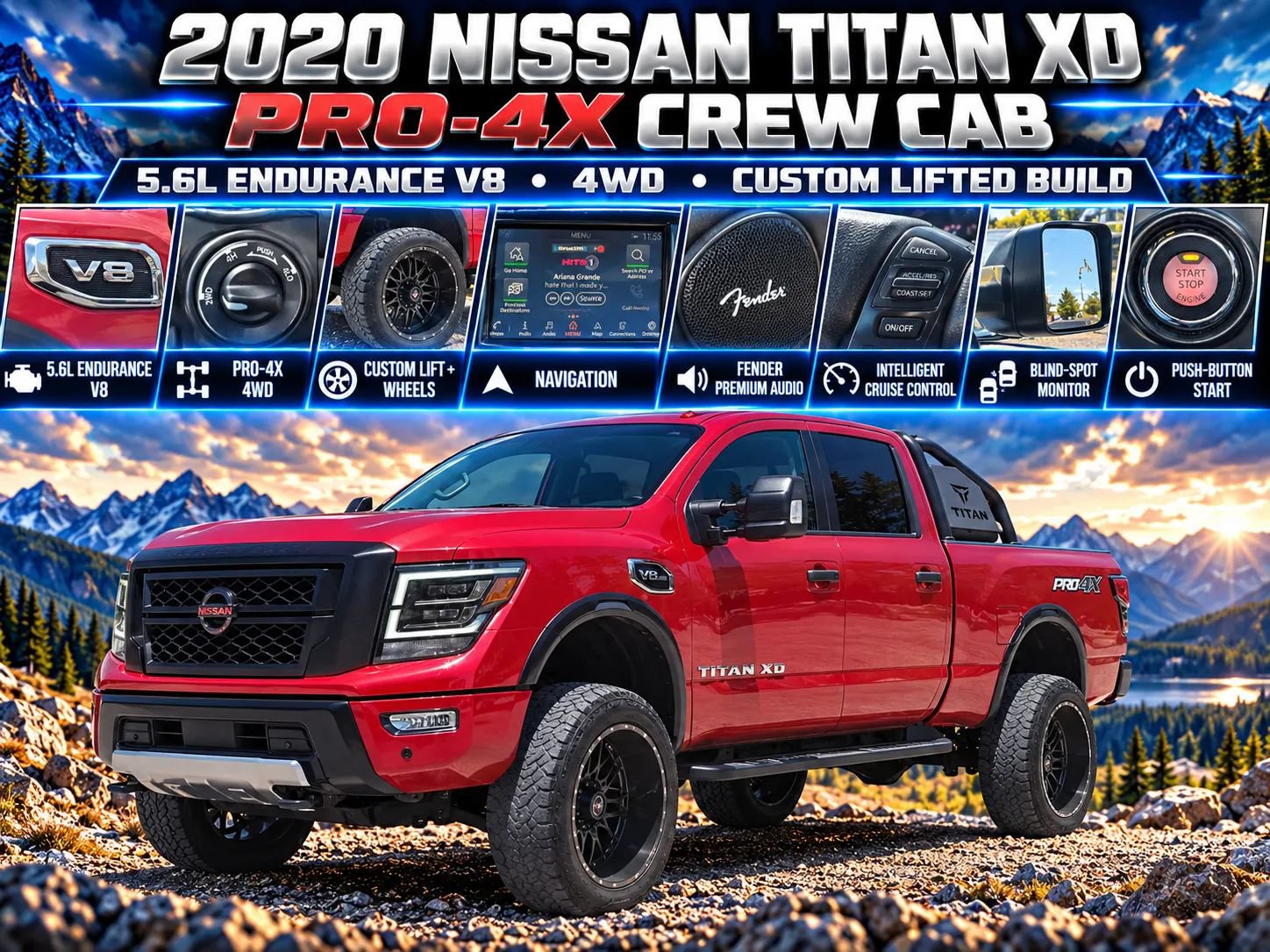 Used 2020 Nissan Titan PRO-4X AWD/4WD image 1