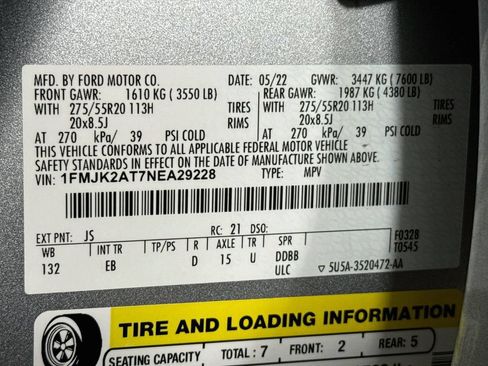 Used 2022 Ford Expedition Max Limited AWD/4WD image 34