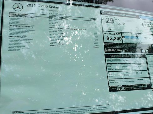 Certified 2025 Mercedes-Benz C 300 Sedan image 33