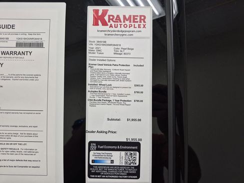 Used 2021 GMC Yukon SLT w/ SLT Premium Package image 35