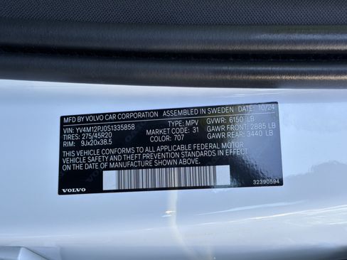 Certified 2025 Volvo XC90 B5 Core AWD/4WD image 37