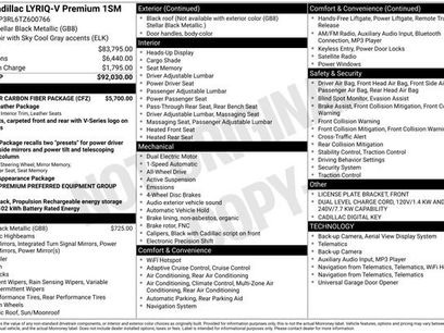 New 2026 Cadillac Lyriq V w/ Exterior Carbon Fiber Package