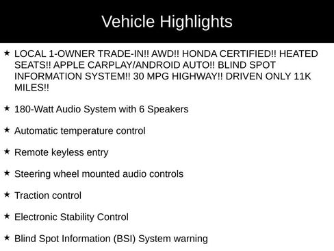 Certified 2025 Honda HR-V Sport image 2