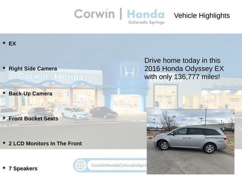 Used 2016 Honda Odyssey EX image 6