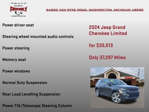 Used 2024 Jeep Grand Cherokee Limited w/ Luxury Tech Group II AWD/4WD image 30