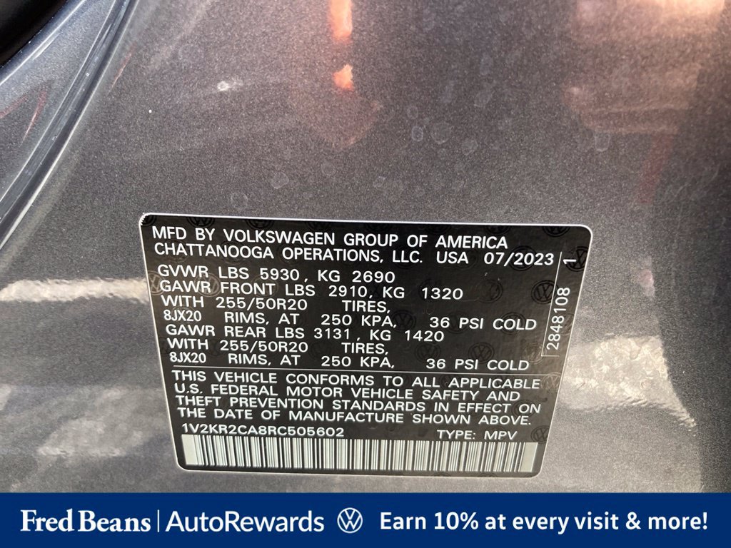 Certified 2024 Volkswagen Atlas SE AWD/4WD image 37