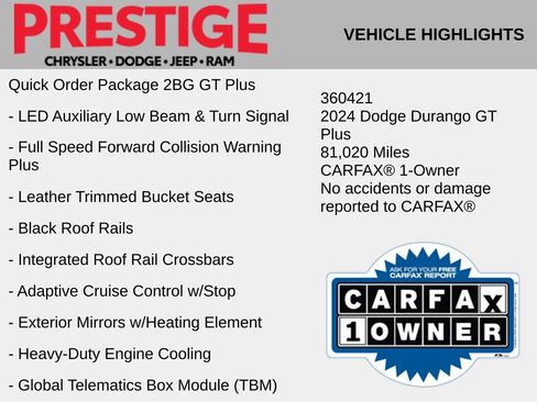Used 2024 Dodge Durango GT RWD image 6