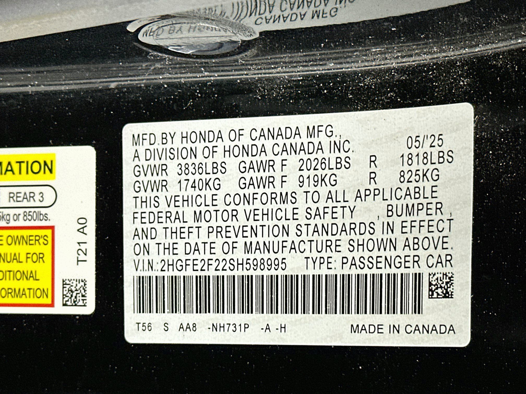 Used 2025 Honda Civic LX image 12