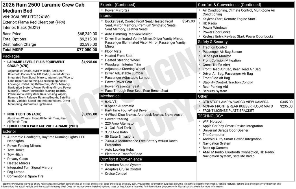 New 2026 RAM 2500 Laramie AWD/4WD image 13