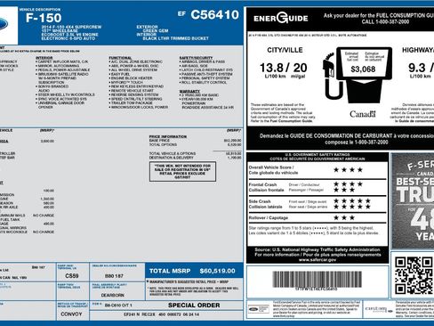 Used 2014 Ford F150 Lariat w/ Equipment Group 502A Luxury image 9