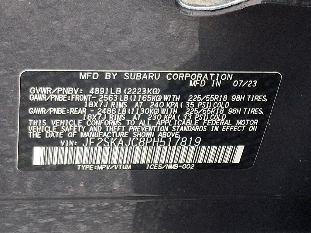 Used 2023 Subaru Forester Sport w/ Popular Package #2 AWD/4WD image 27