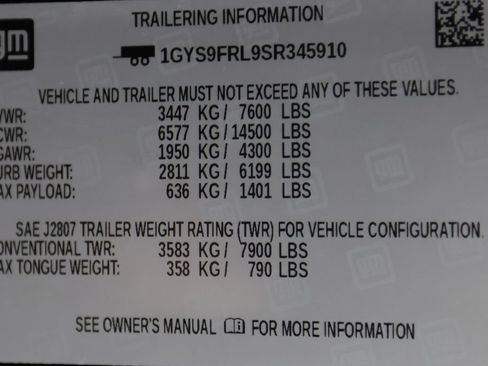 Used 2025 Cadillac Escalade Sport w/ Touring Package AWD/4WD image 58