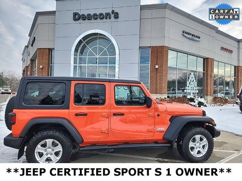 Certified 2020 Jeep Wrangler Unlimited Sport S image 1