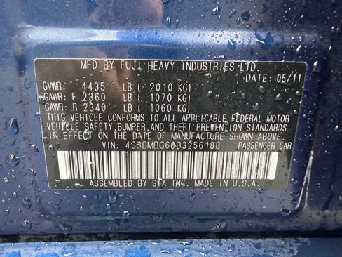 Used 2011 Subaru Legacy 2.5i Premium image 13