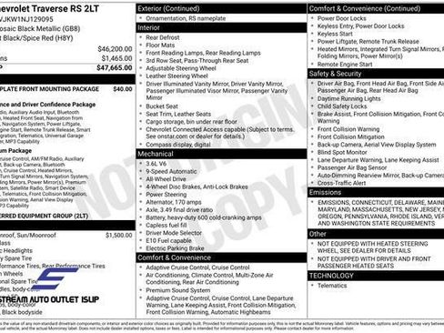 Used 2022 Chevrolet Traverse RS image 42