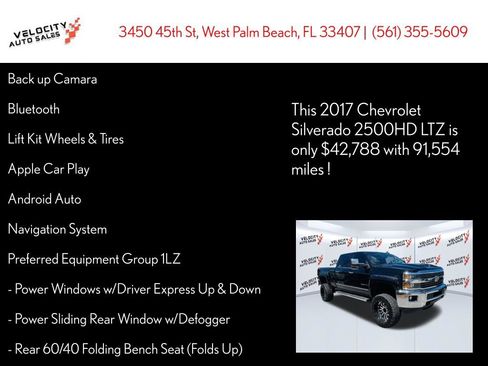Used 2017 Chevrolet Silverado 2500 LTZ w/ Duramax Plus Package AWD/4WD image 26