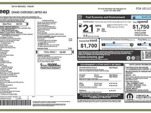 Used 2018 Jeep Grand Cherokee Limited image 9