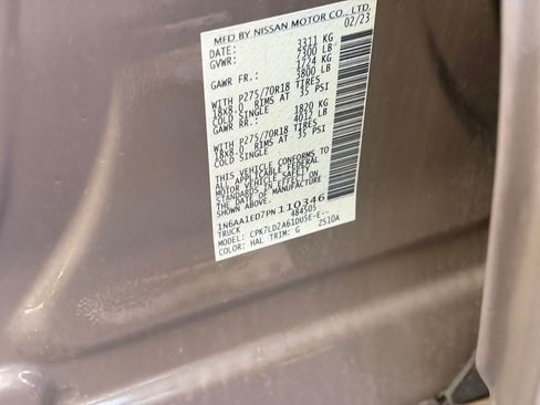 Used 2023 Nissan Titan PRO-4X w/ Pro-4x Utility Package AWD/4WD image 10