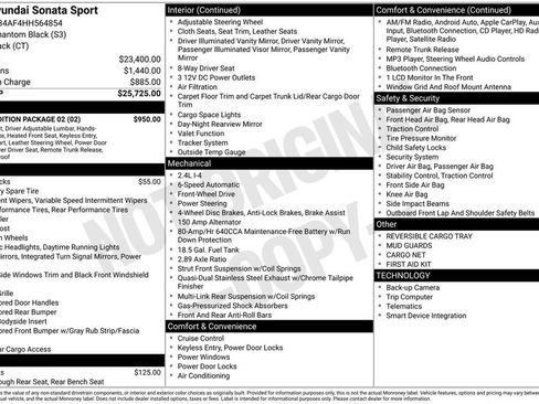 Used 2017 Hyundai Sonata Sport w/ Value Edition Package 02 image 7