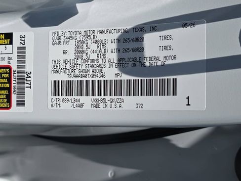 New 2026 Toyota Sequoia 1794 Edition AWD/4WD image 37
