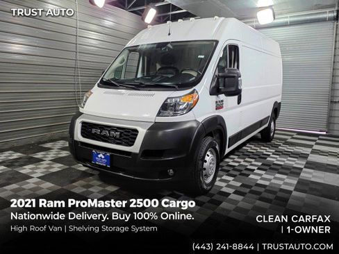 Used 2021 RAM ProMaster 2500 w/ Convenience Group FWD image 1
