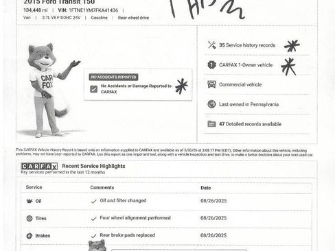 Used 2015 Ford Transit 150 130 Low Roof image 23