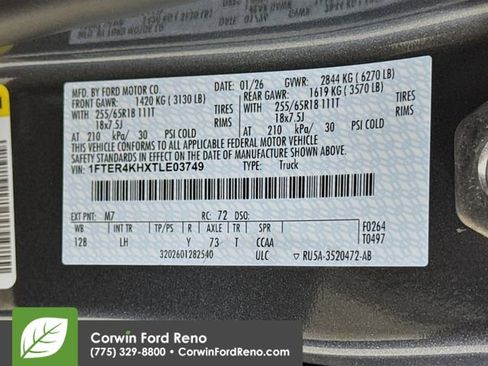 New 2026 Ford Ranger Lariat AWD/4WD image 34