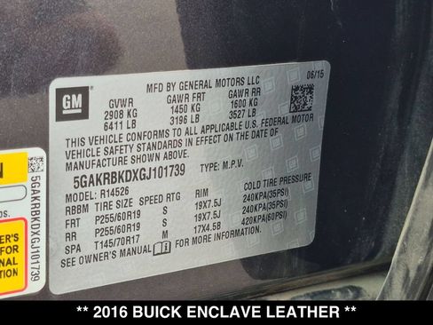 Used 2016 Buick Enclave Leather w/ Trailering Package FWD image 29