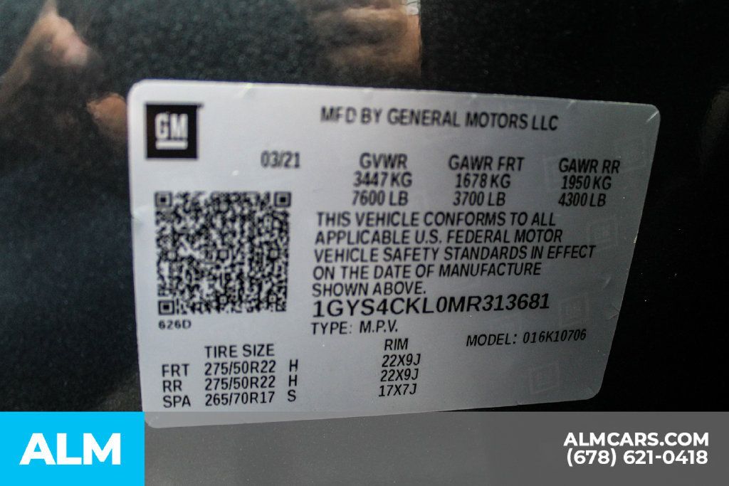 Used 2021 Cadillac Escalade Premium Luxury w/ Driver Assist Tech Package AWD/4WD image 43