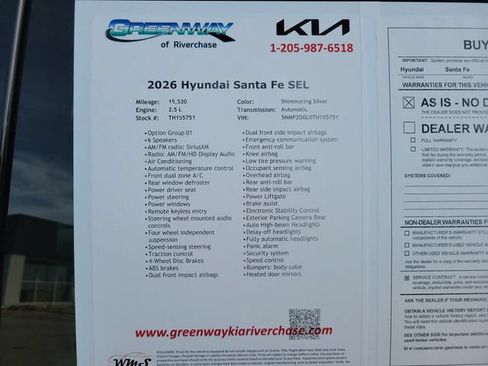 Used 2026 Hyundai Santa Fe SEL AWD/4WD image 37