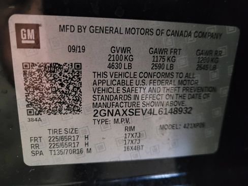 Used 2020 Chevrolet Equinox LS w/ LS Convenience Package AWD/4WD image 33