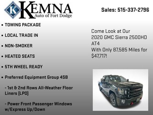 Used 2020 GMC Sierra 2500 AT4 w/ AT4 Premium Package image 7