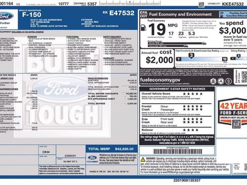 Used 2019 Ford F150 XL w/ Equipment Group 101A Mid RWD image 6