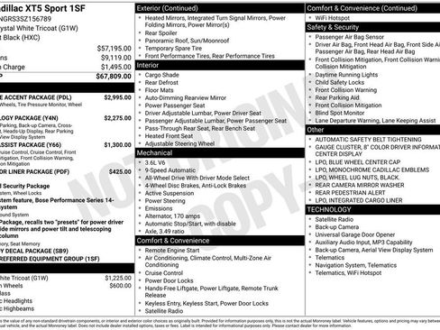New 2025 Cadillac XT5 Sportv w/ LPO, Blue Accent Package AWD/4WD image 4