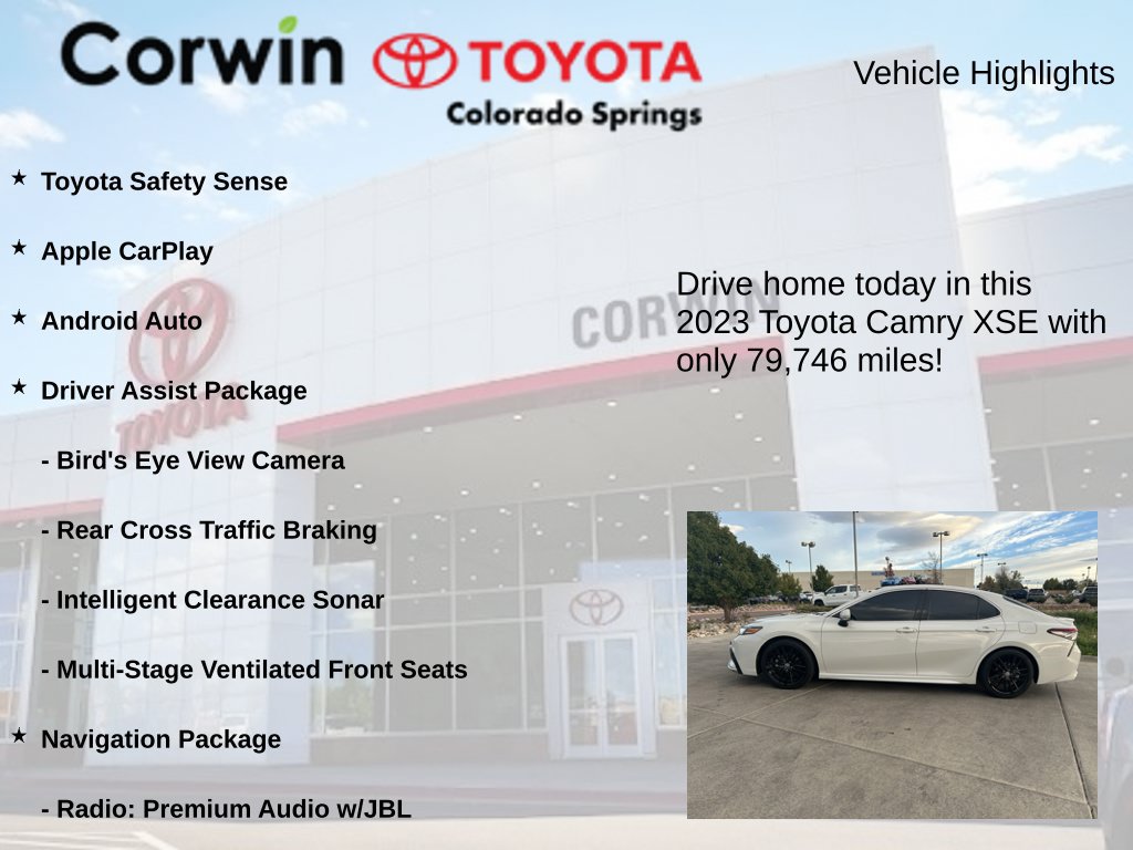 Used 2023 Toyota Camry XSE w/ Navigation Package FWD image 7