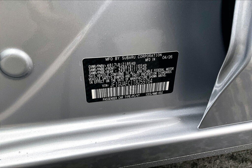 Certified 2026 Subaru Impreza 2.0i Sport AWD/4WD image 20