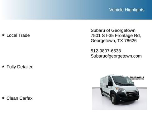 Used 2025 RAM ProMaster 2500 w/ U-Haul Equipment Group FWD image 10