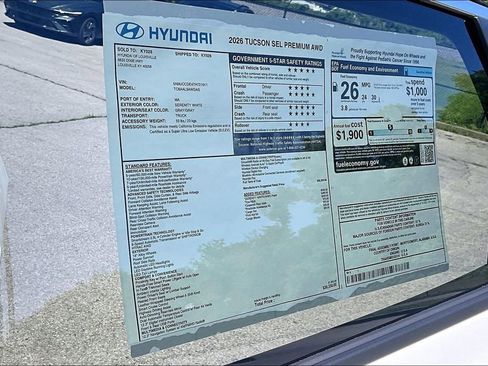 New 2026 Hyundai Tucson SEL AWD/4WD image 15