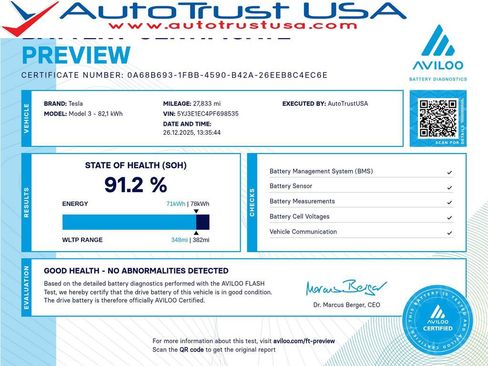 Used 2023 Tesla Model 3 Performance image 1