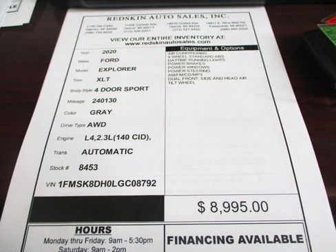 Used 2020 Ford Explorer XLT w/ Comfort Package AWD/4WD image 16