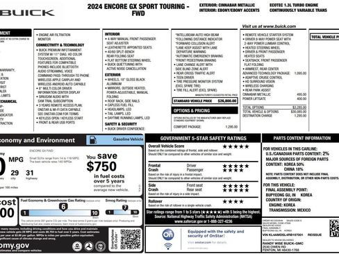 Used 2024 Buick Encore GX Sport Touring w/ Comfort Package FWD image 7