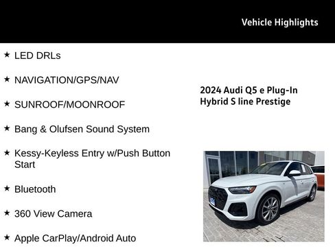 Used 2024 Audi Q5 e Prestige w/ Prestige Package AWD/4WD image 31