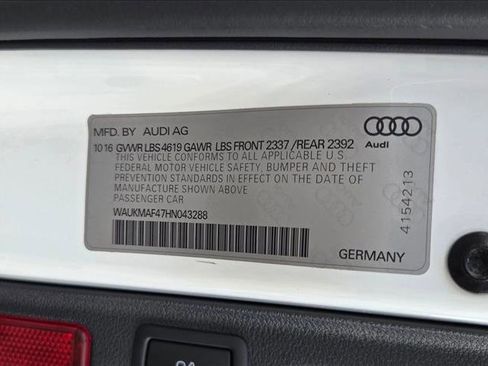 Used 2017 Audi A4 2.0T Ultra Premium w/ Convenience Package FWD image 24