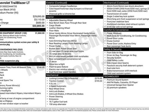 Used 2002 Chevrolet TrailBlazer LT w/ Preferred Equipment Group RWD image 6