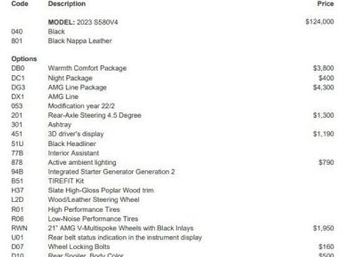 Certified 2023 Mercedes-Benz S 580 S 580 image 3