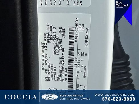 Certified 2020 Ford F150 Lariat w/ Equipment Group 502A Luxury image 26