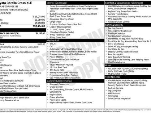 Used 2023 Toyota Corolla Cross XLE w/ Convenience Package AWD/4WD image 4